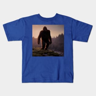 Sasquatch in Nature Kids T-Shirt